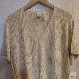 EMMA JAMES SHORT SLEEVE COTTON KNITTED TOP NWT
